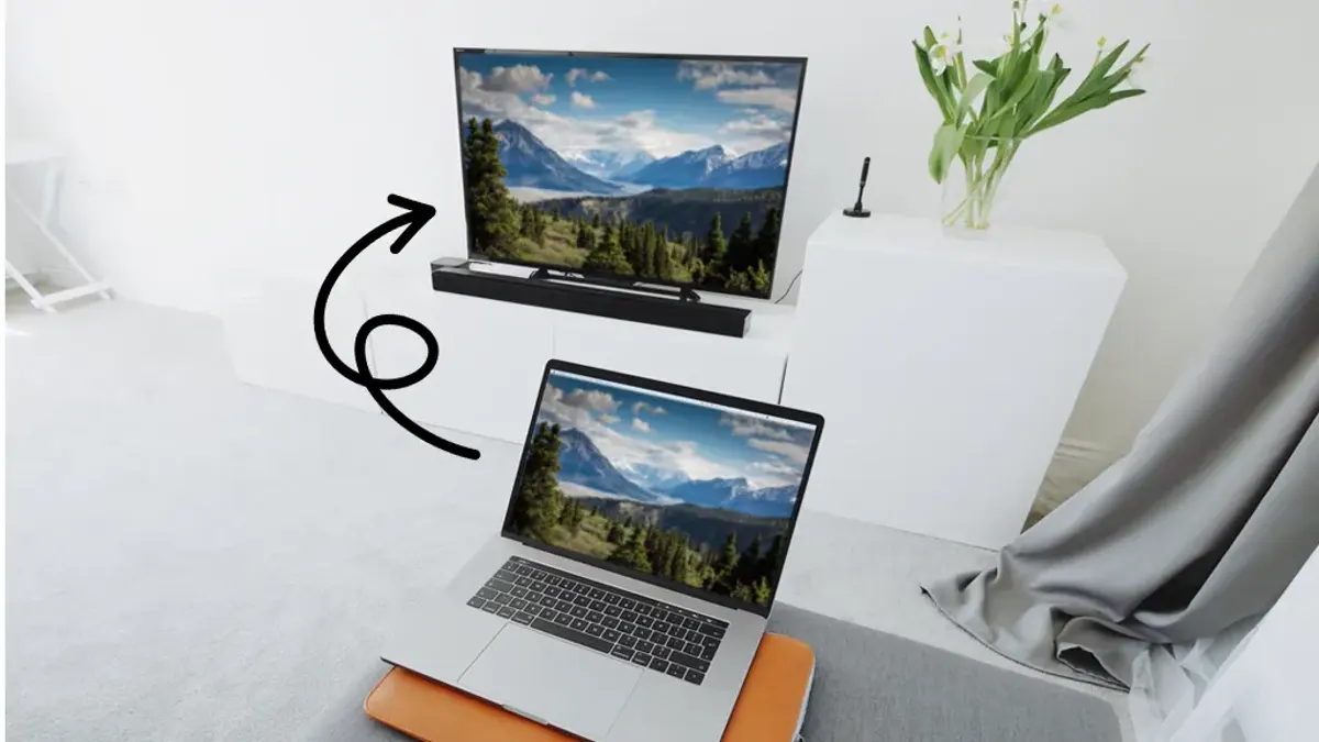 اتصال لپ‌تاپ به تلویزیون بدون کابل HDMI