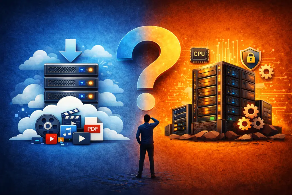 انواع هاست دانلود و هاست اختصاصی